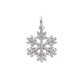 Schneeflocke Anhänger in 18 Karat Weissgold - 200850